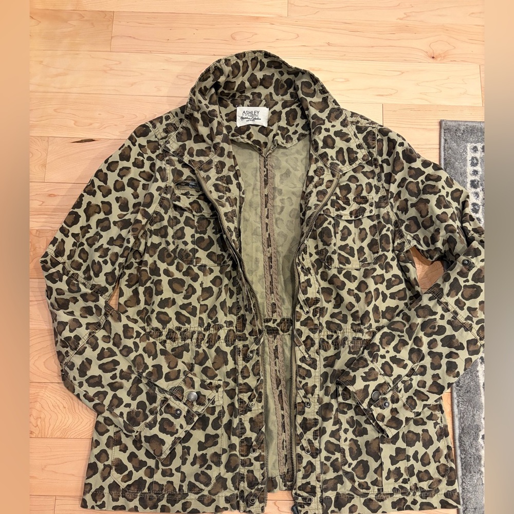 Ashley By 26 International Leopard Print Utility Jacket